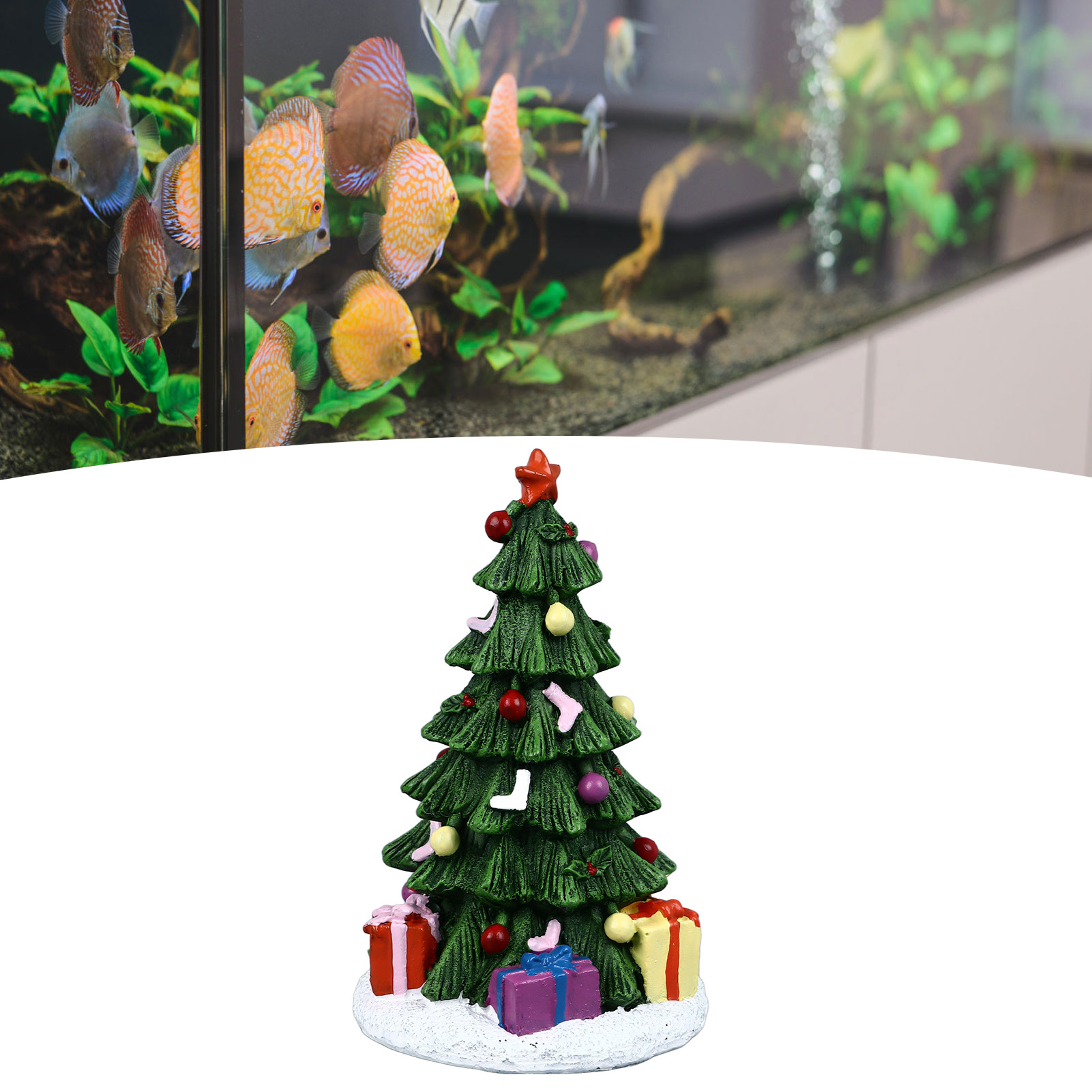 ZK20 ornamen tangki ikan Natal - Aquarium Planted Tree ulasan dan harga