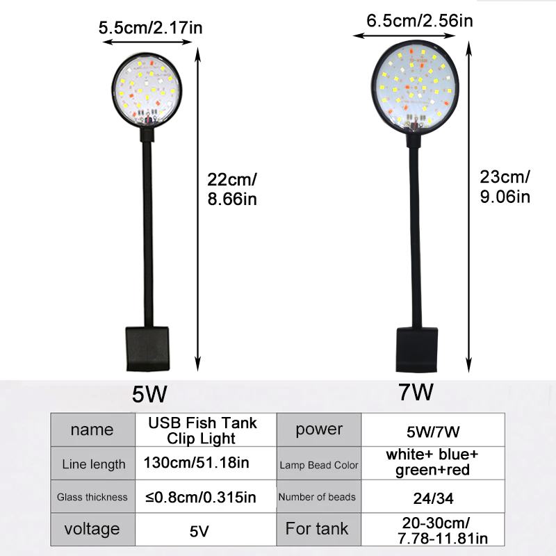 Lampu LED Akuarium USB Lampu T - Aquarium Plant Ornament ulasan dan harga