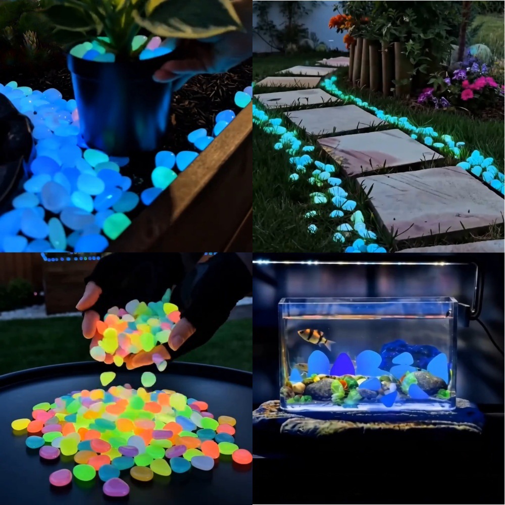 Batu Taman Bercahaya Warna-war - Aquarium Planted ulasan dan harga