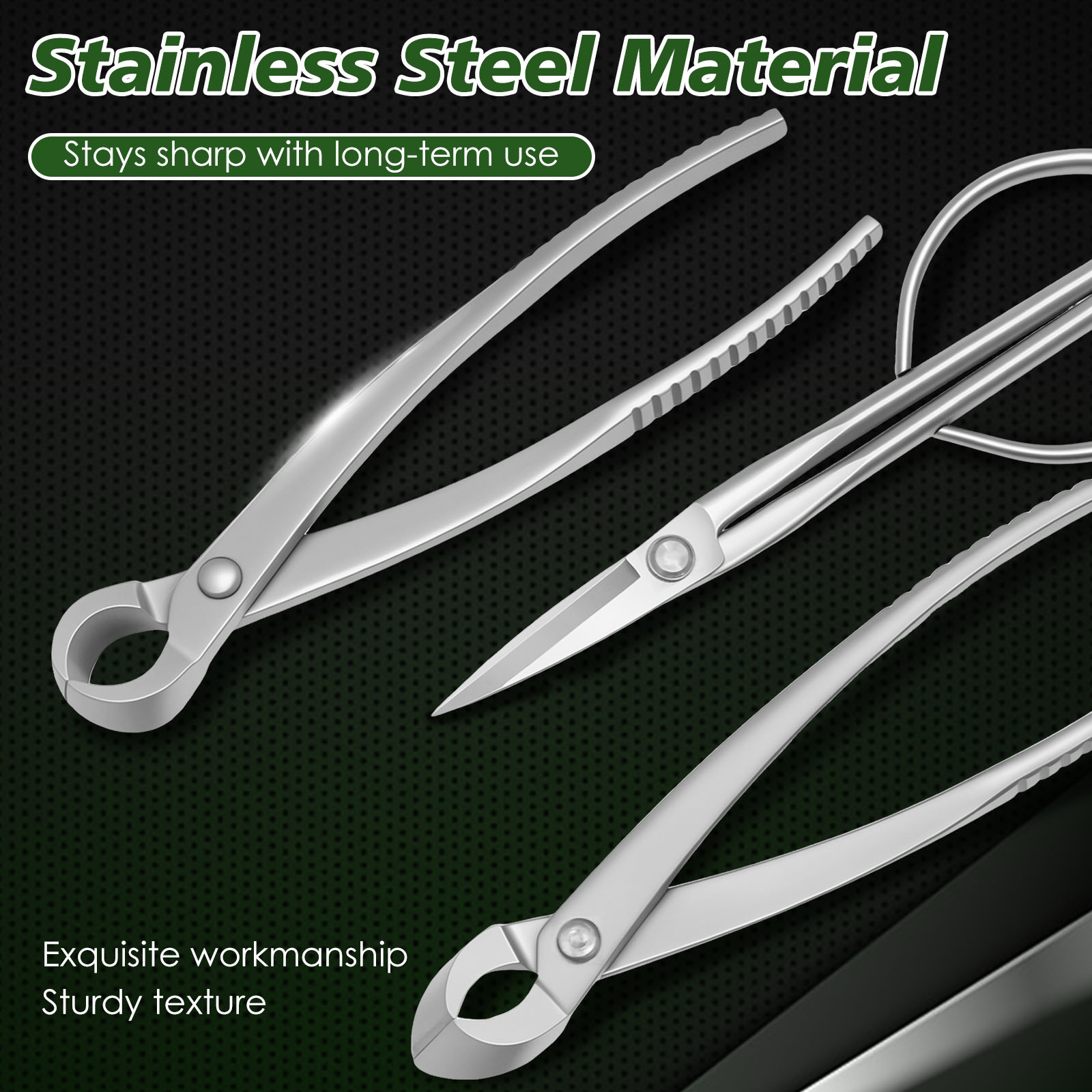3 Pcs Set Alat Bonsai dengan P - Trimming Scissor Set ulasan dan harga
