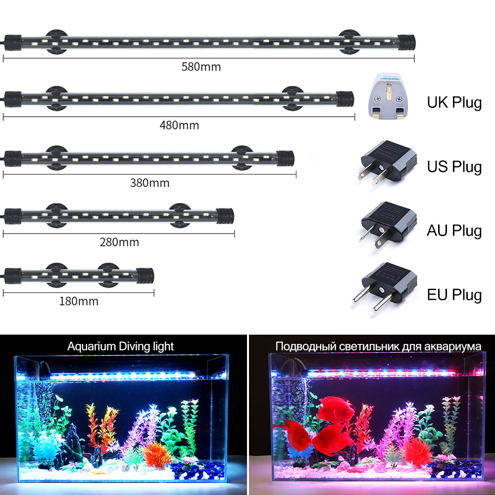 Lampu Akuarium LED 90-260V Lam - Aquarium Plant Ornament ulasan dan harga