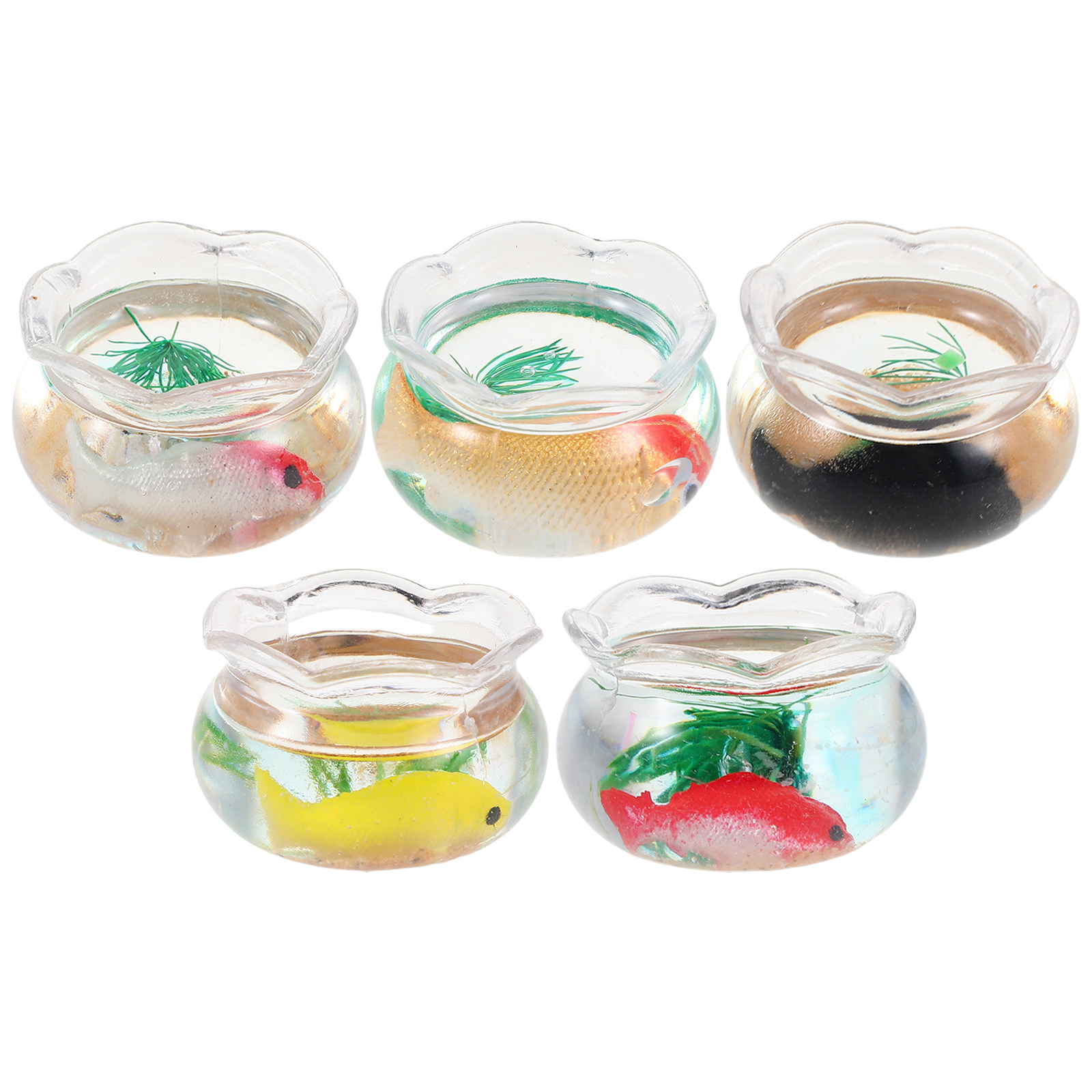 5Pcs Akuarium Miniatur Bentuk  - Aquarium Planted ulasan dan harga
